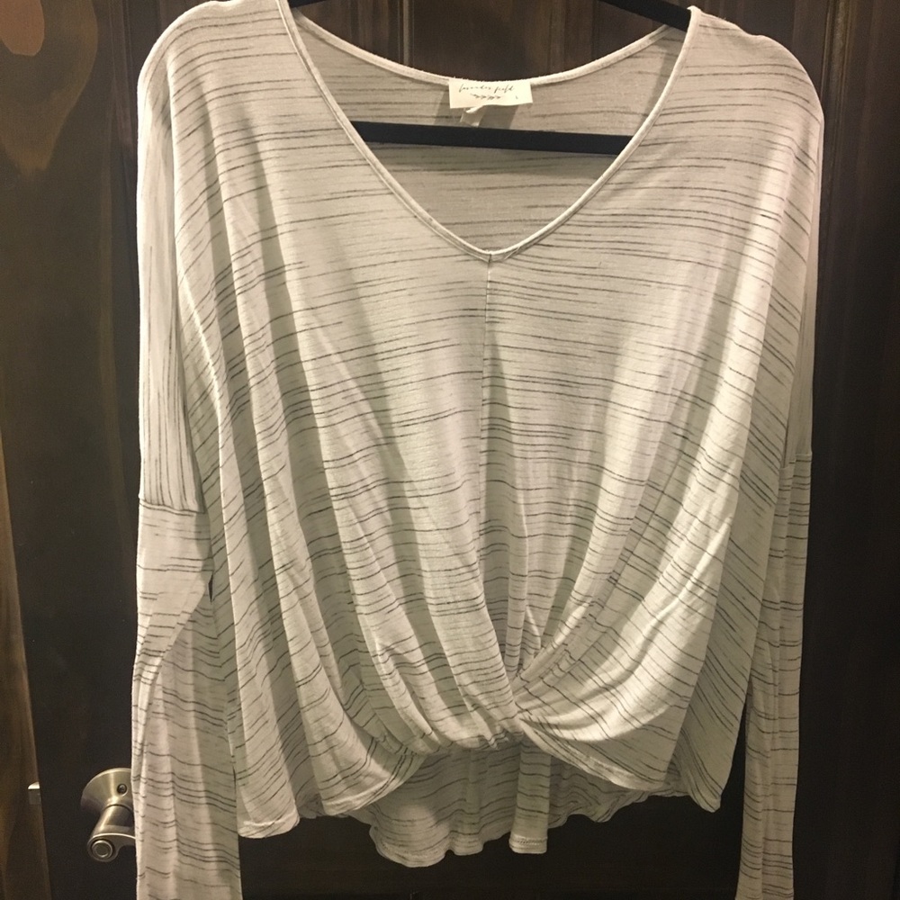 Striped long sleeve shirt